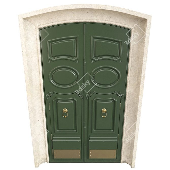 Classic Door 3D Model 2013 3D model image 5