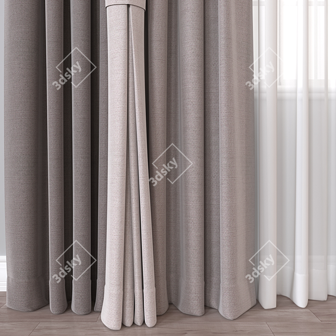 Versatile Curtain 65031 Polys 3D model image 3