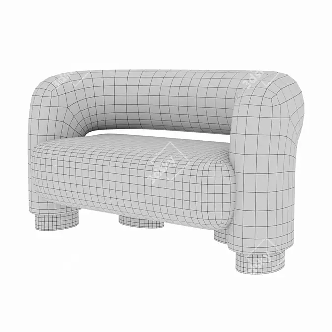 Alpina Market Pecola Sofa 3D model image 12