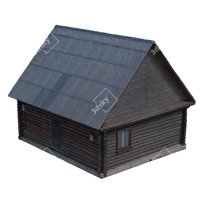 Wooden House 8K Texture 3D model image 4