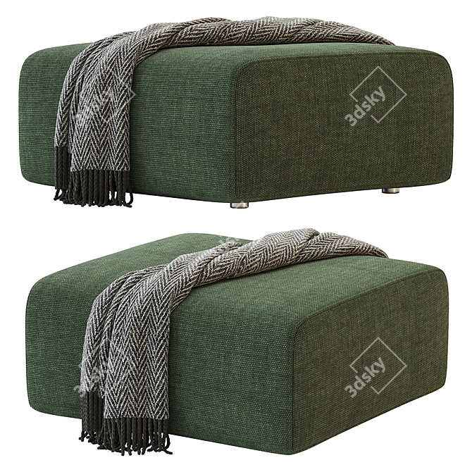 Contemporary Sancal DUO Pouf Design 3D model image 1