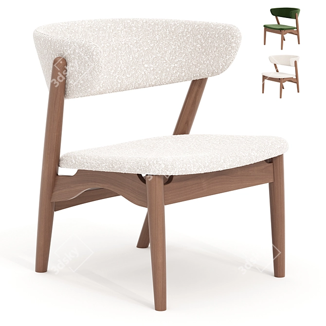 Modern Sibast No 7 Chair 3D model image 1