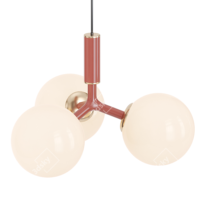 MARIAS Glass Globe Pendant Lamp 3D model image 2