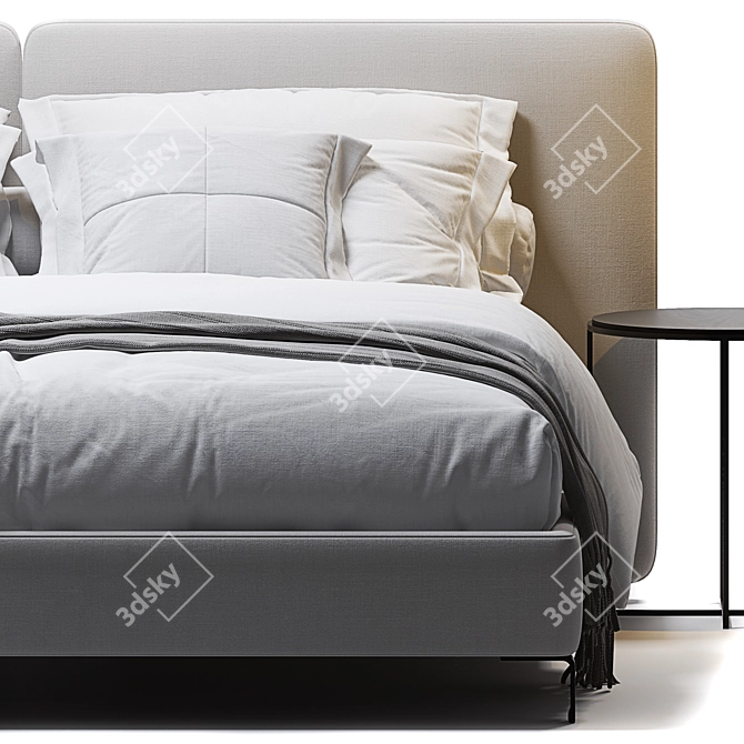 Minotti Tatlin Cover Bed 3D model image 3