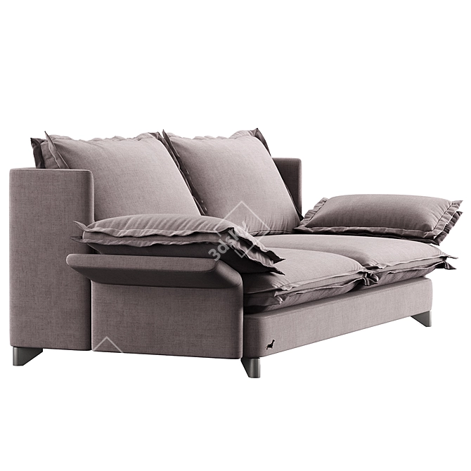 Elegant Grand Sofaclub Couch 3D model image 3