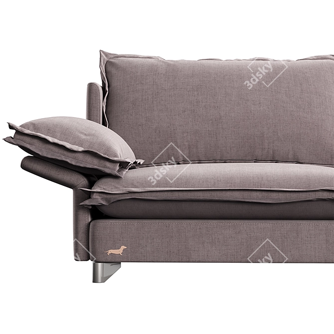 Elegant Grand Sofaclub Couch 3D model image 4