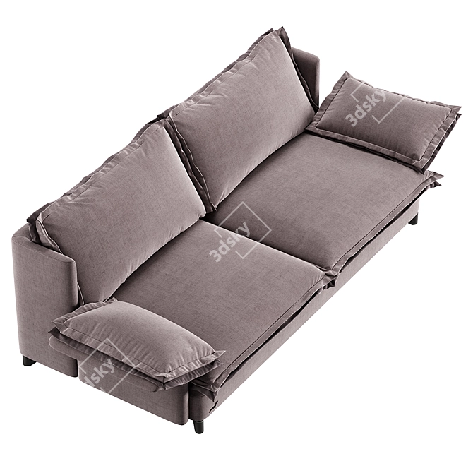 Elegant Grand Sofaclub Couch 3D model image 5