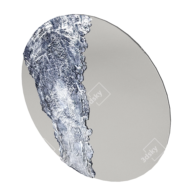 Ethereal Plaster Mirror Design 3D model image 5