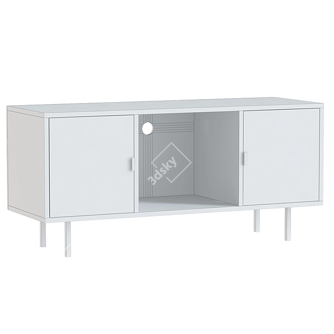 Rustic TV Stand Euria 2014 3D model image 2