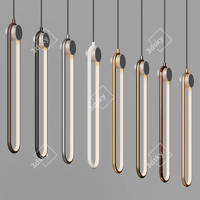 OROA Mavey Pendant: Golden Elegance 3D model image 3