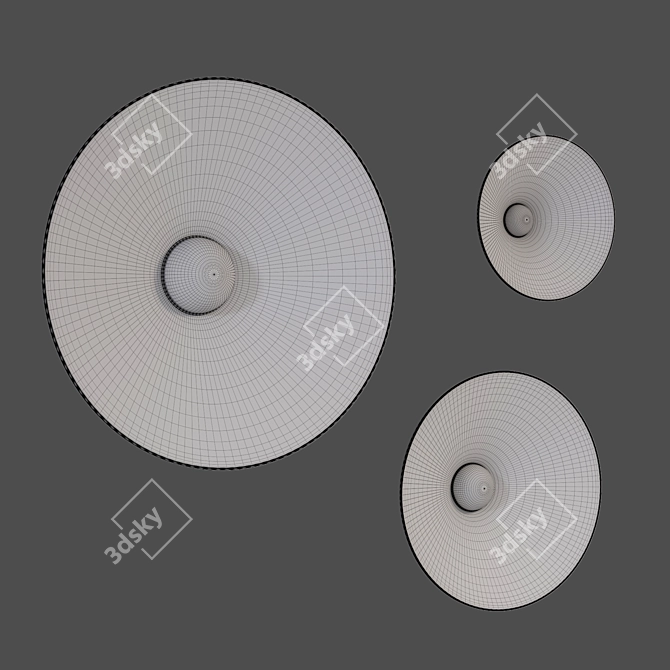 Contardi Asia Wall Lights 3D model image 2
