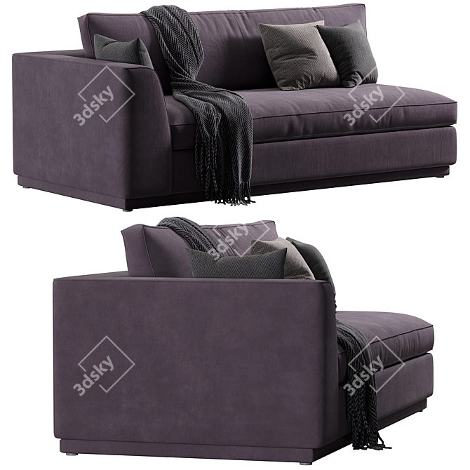 Modern Dorian Sofa Design 3D model image 4