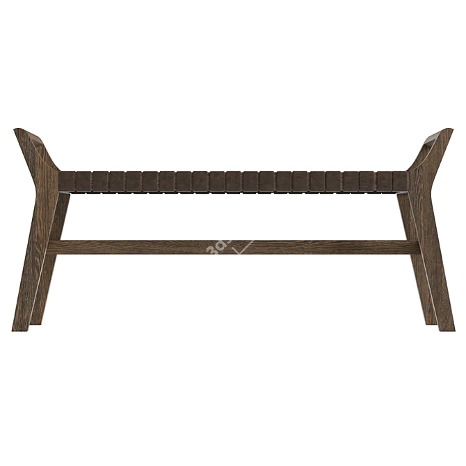 Urban Industrial Mandie Bench 3D model image 2