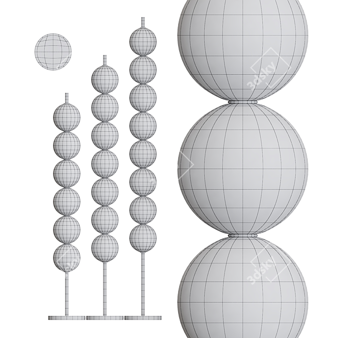 Astor Floor Lamp Collection 3D model image 4