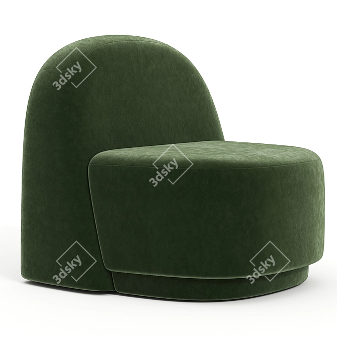 Sleek Modern Arp Armchair 2014 3D model image 3