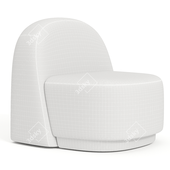 Sleek Modern Arp Armchair 2014 3D model image 4