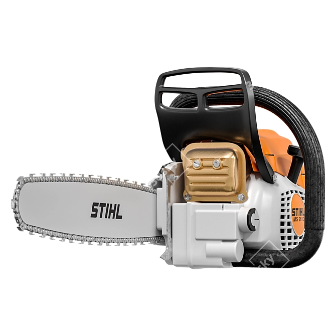 STIHL MS 261 Chainsaw with Animated Chain 3D model image 4