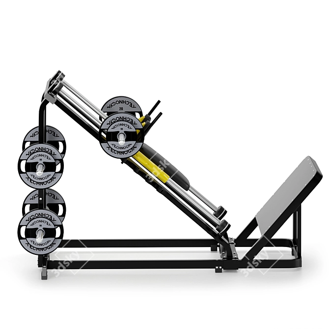 Pure Hack Squat Machine 3D model image 3