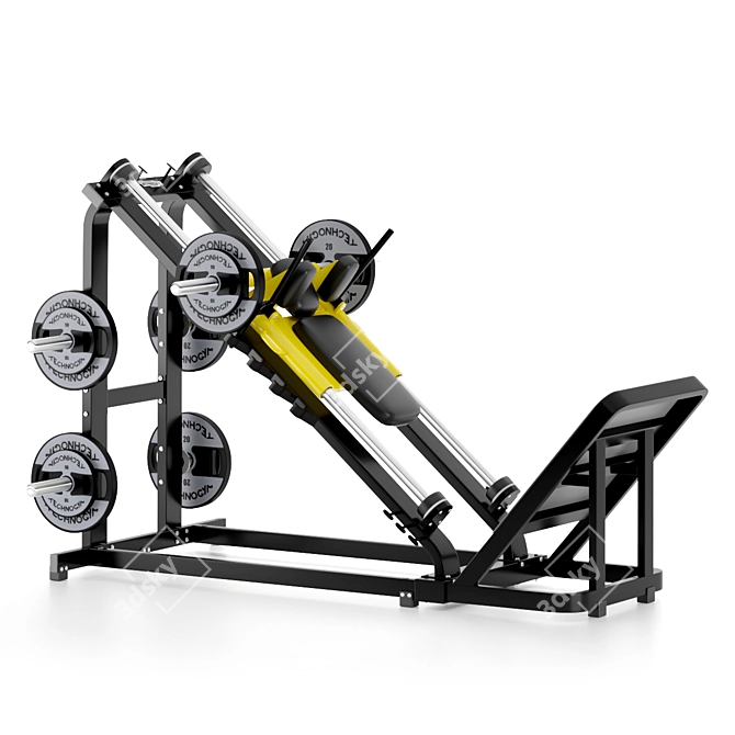 Pure Hack Squat Machine 3D model image 4