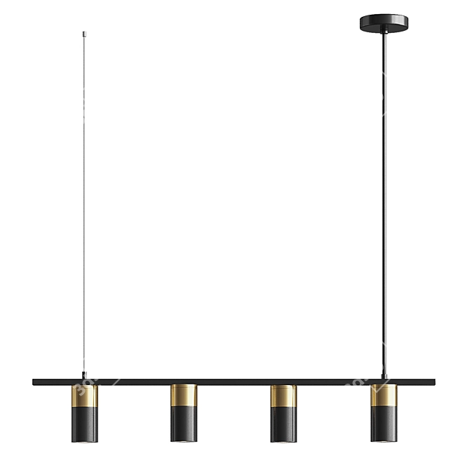 Modern Hanging Pendant Light Haywood 3D model image 2