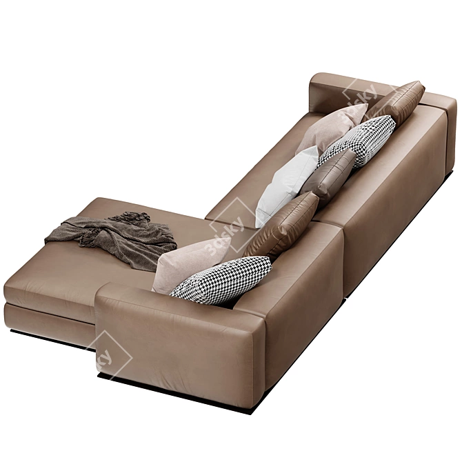 Modern Minotti Chaise Longue Sofa 3D model image 6