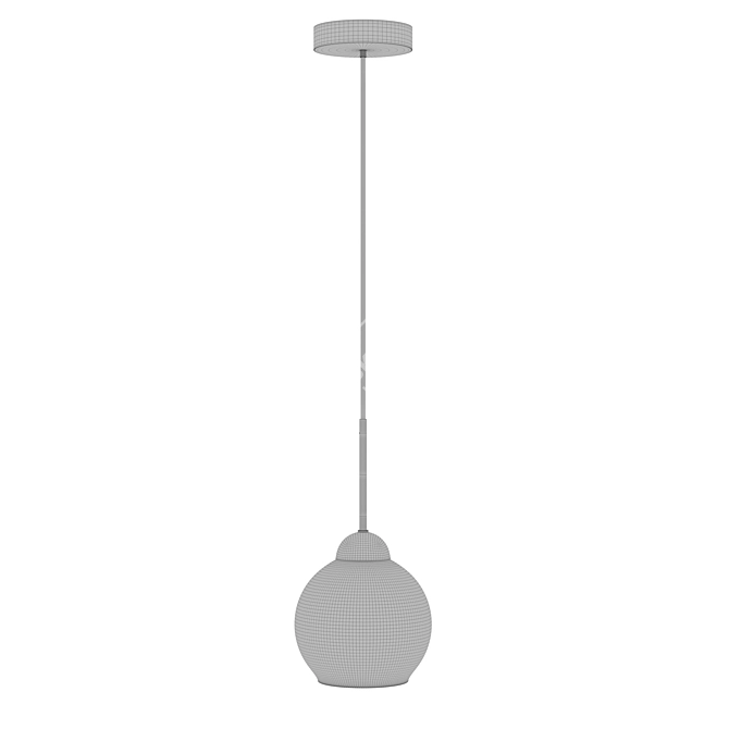 Indigo Grappoli Black Pendant Light 3D model image 2