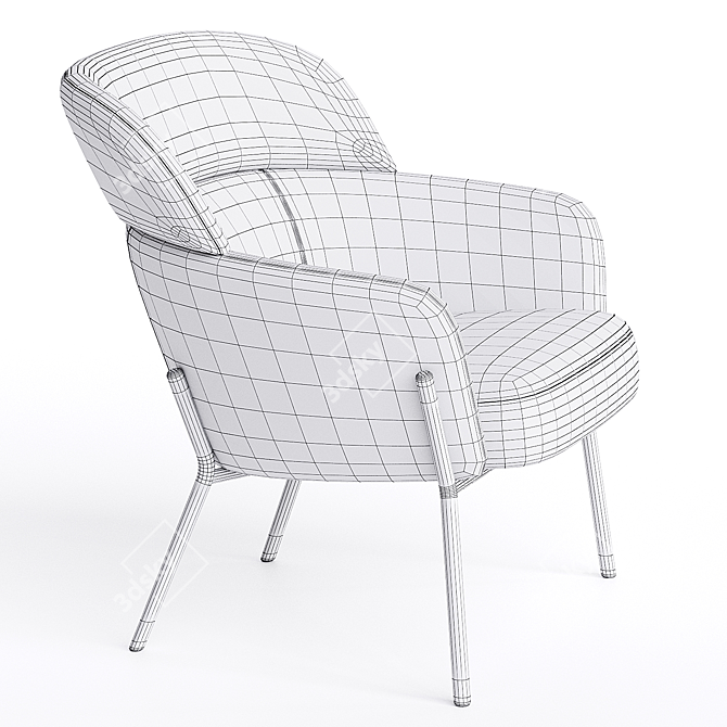 Wam Armchair by Bross Italia 3D model image 3