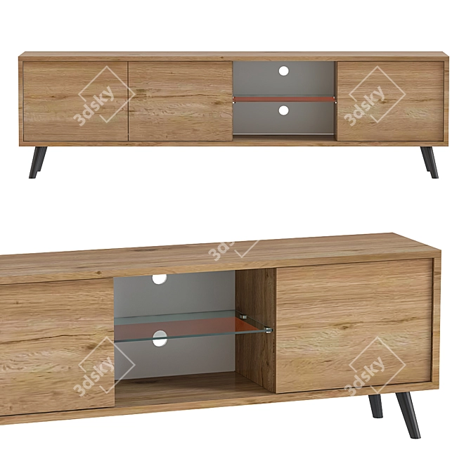 Modern TV Stand Galhad 2014 3D model image 1