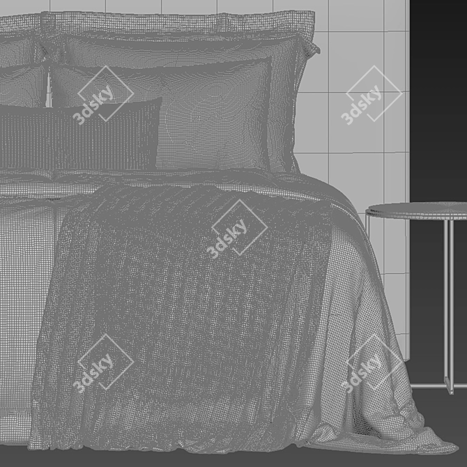 Modern Elegance: Bauci Ovidio Bed 3D model image 4