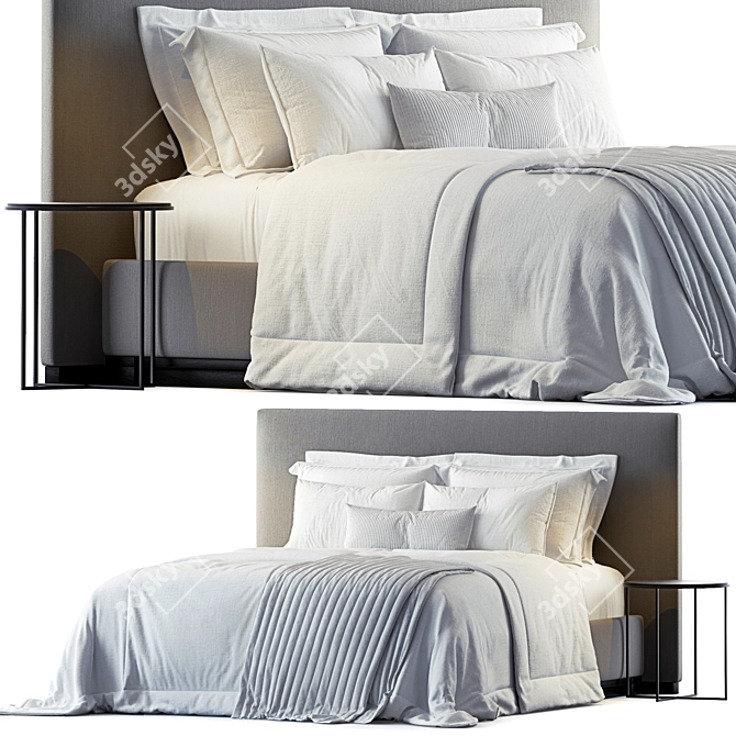 Modern Elegance: Bauci Ovidio Bed 3D model image 5