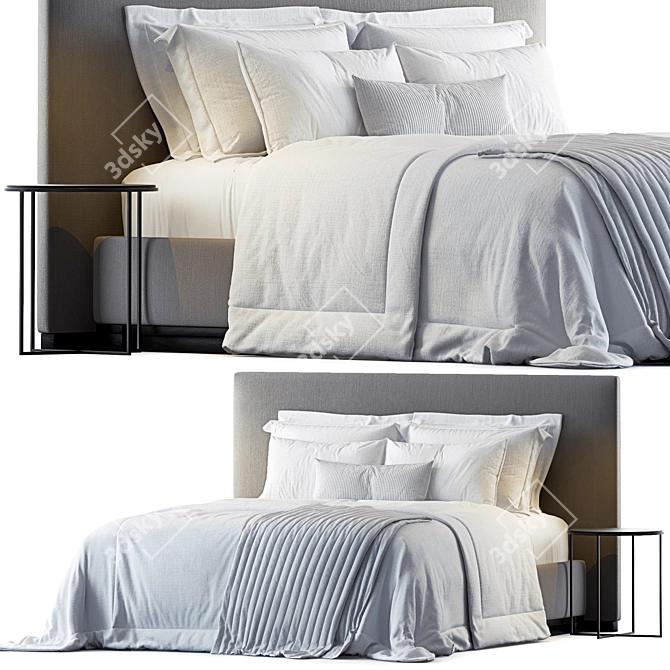 Modern Elegance: Bauci Ovidio Bed 3D model image 6