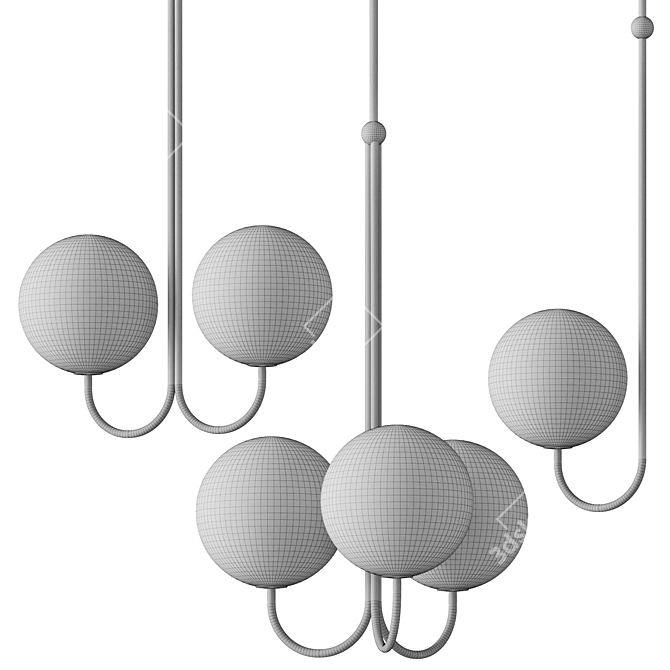  Angle Trio Pendant Light 3D model image 2