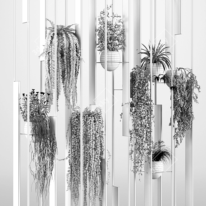  Botanical Partition Collection 3D model image 6