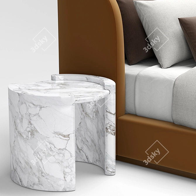  Scandinavian Charm RH Copenhagen Bed 3D model image 3