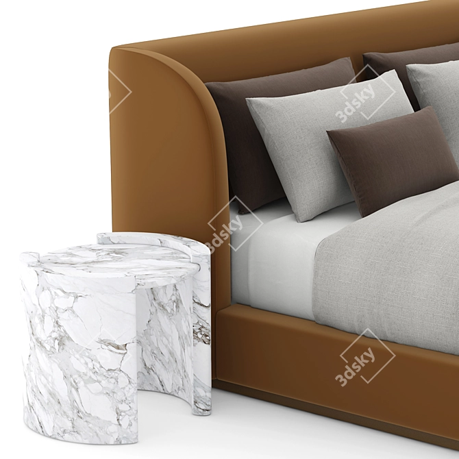  Scandinavian Charm RH Copenhagen Bed 3D model image 9