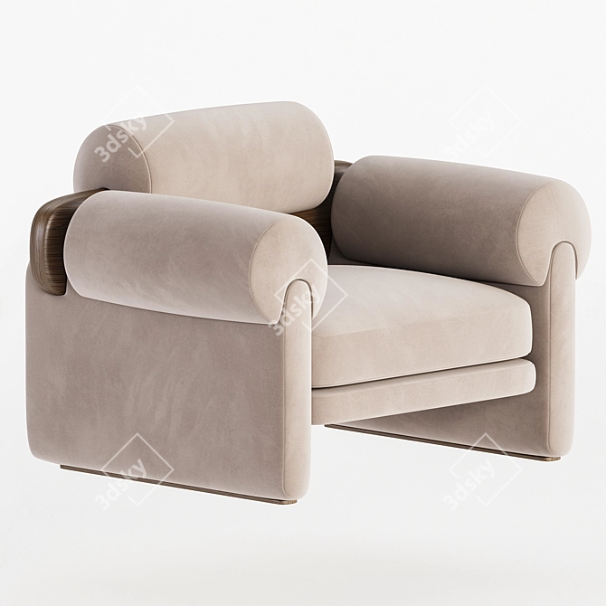 Modern Armchair Elliot 2017 Edition 3D model image 1