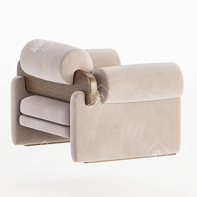 Modern Armchair Elliot 2017 Edition 3D model image 2