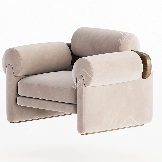 Modern Armchair Elliot 2017 Edition 3D model image 3