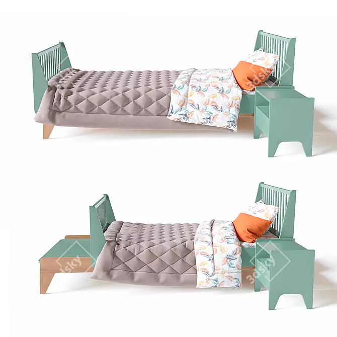 Foldable Children's Bed Willox 3D model image 8