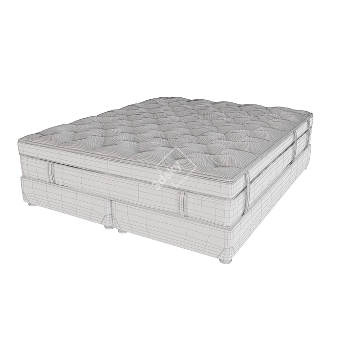 Quadro Chic Mattress: Luxurious Comfort 3D model image 2