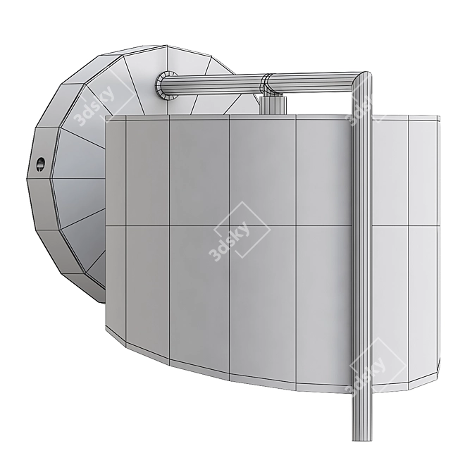 Stylish 3D Model Gans Wall 3D model image 2