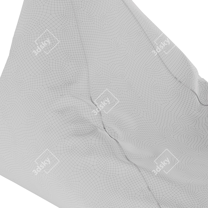 Bean Bag Chair Ottoman Bull 6 3D model image 4