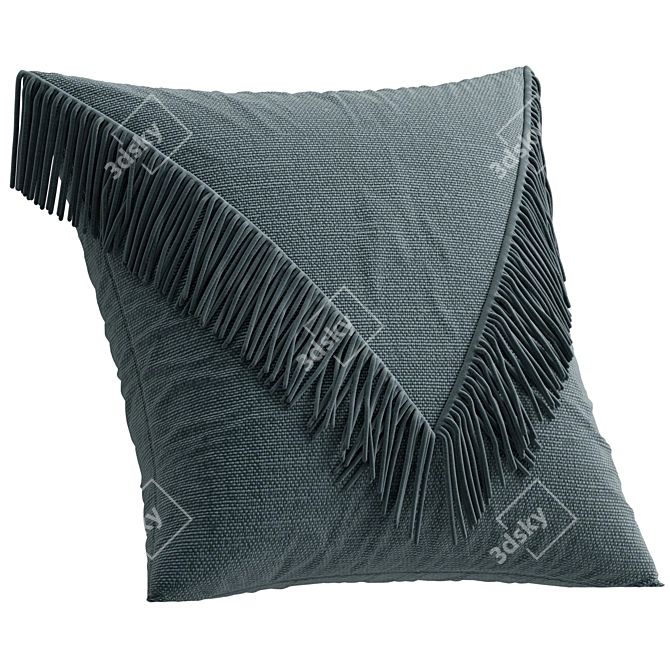 Fabric Texture Decorative Cushions 3D model image 2