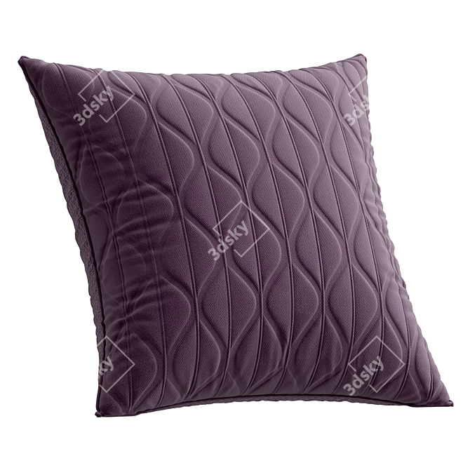 Fabric Texture Decorative Cushions 3D model image 3