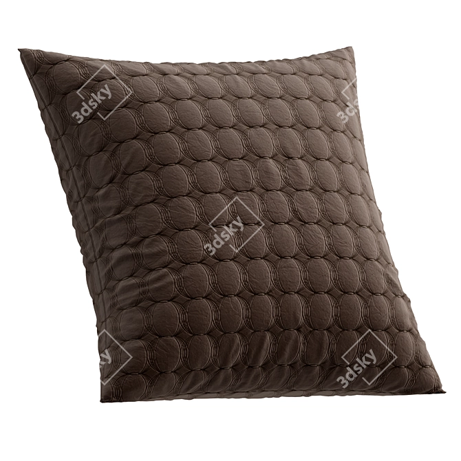 Fabric Texture Decorative Cushions 3D model image 4