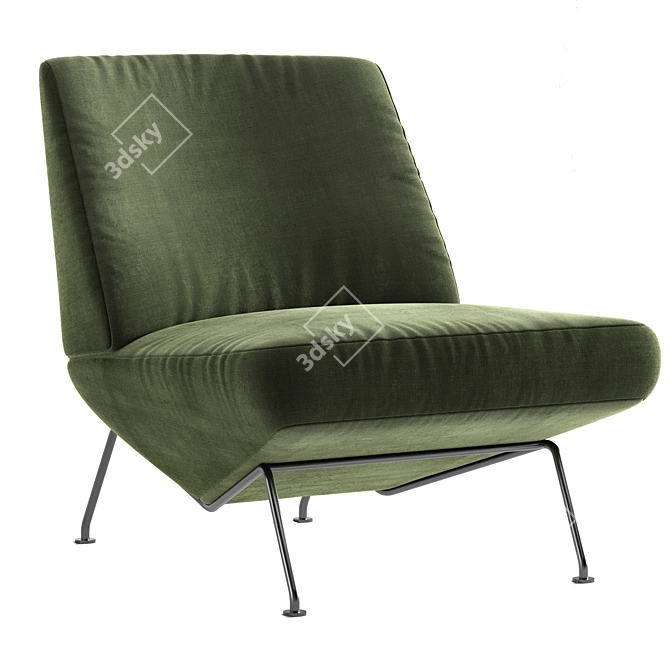 Modern Bonaldo Armchair 3D Model 3D model image 1