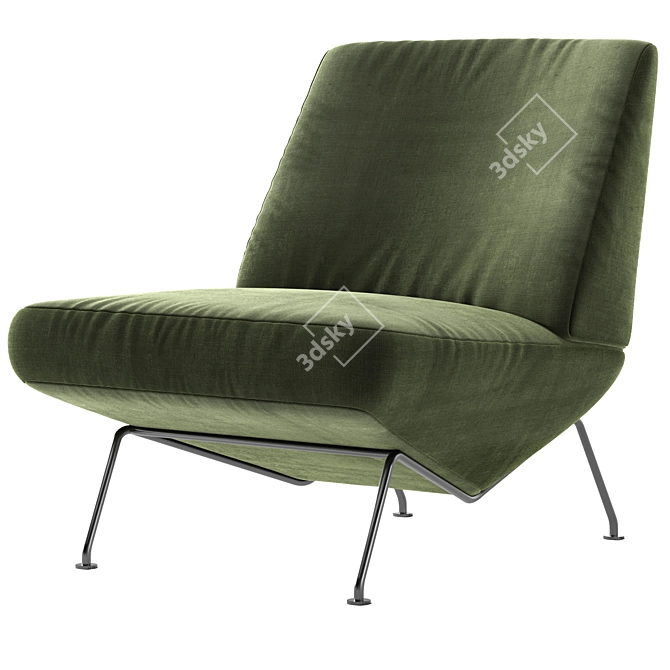 Modern Bonaldo Armchair 3D Model 3D model image 3