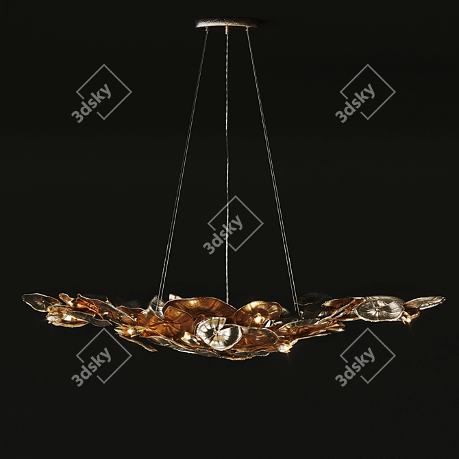 
"Branch-Style Luxury Chandelier: NYMPHEA Vetvi Store 3D model image 2