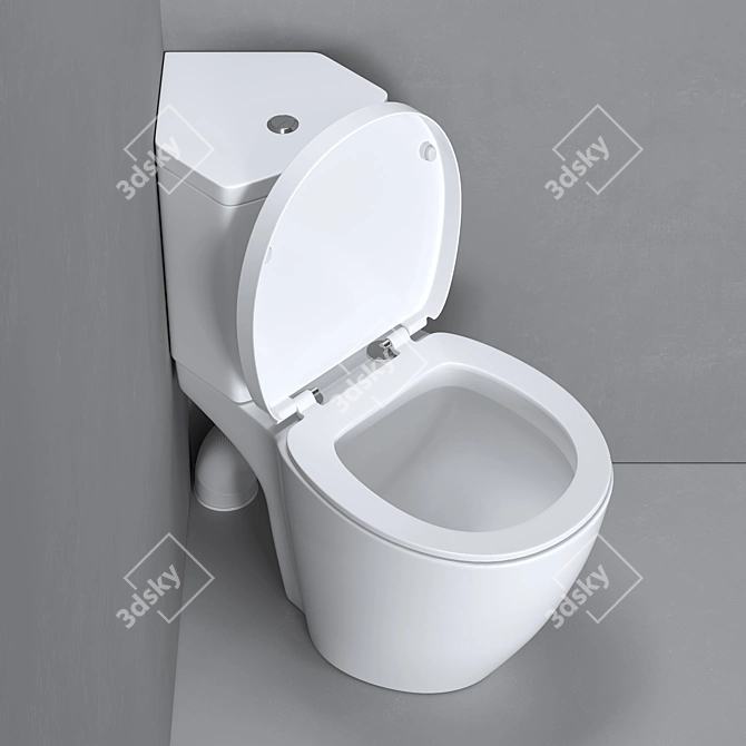 Corner Toilet Ideal Standard 3D model image 2