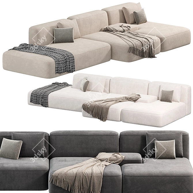 Lema Cloud Sofa Modular Design 3D model image 2